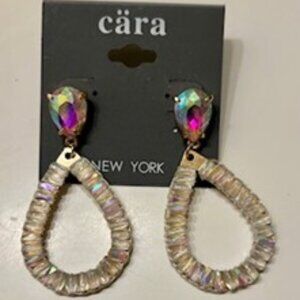 Cara New York Iridescent Beaded Earrings NWT